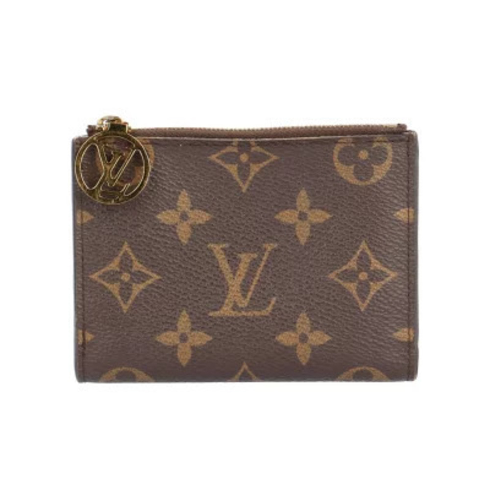 Louis Vuitton Portefeuille Lisa Monogram Bi fold Wallet Canvas
